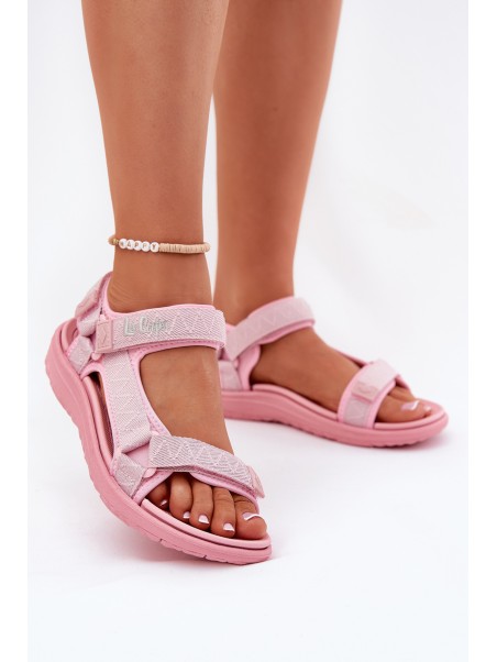 Moteriškos medžiaginės basutės su lipdukais Lee Cooper LCW-25-34-3561L Pink