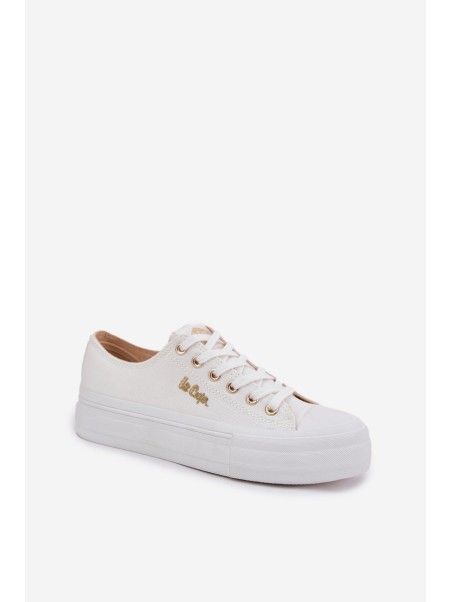 Moteriški sportbačiai ant platformos Lee Cooper LCW-25-02-3289 balti