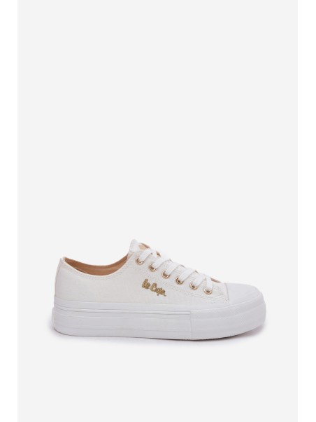 Moteriški sportbačiai ant platformos Lee Cooper LCW-25-02-3289 balti