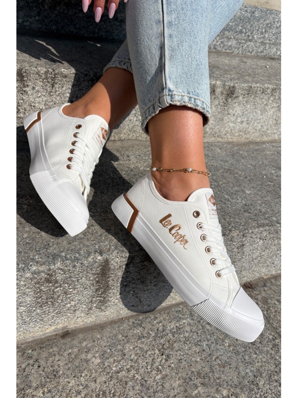 Moteriški drobiniai sportbačiai Lee Cooper LCW-25-31-3428L balti