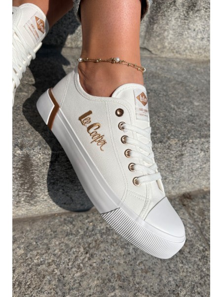 Moteriški drobiniai sportbačiai Lee Cooper LCW-25-31-3428L balti