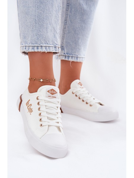 Moteriški drobiniai sportbačiai Lee Cooper LCW-25-31-3428L balti