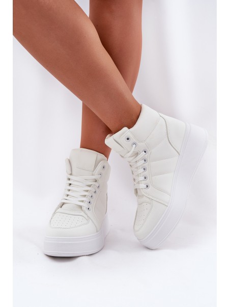 High women's sneakers on platform white Tillive