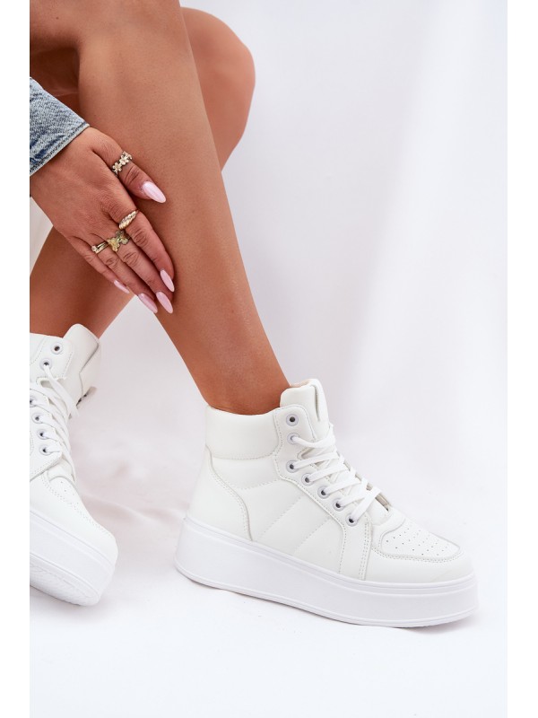 High women's sneakers on platform white Tillive