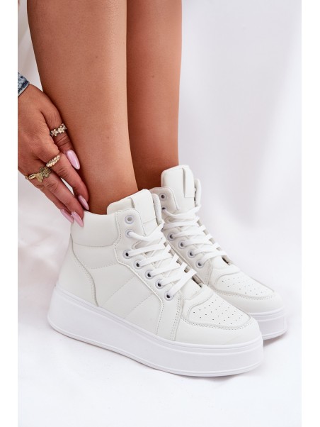High women's sneakers on platform white Tillive