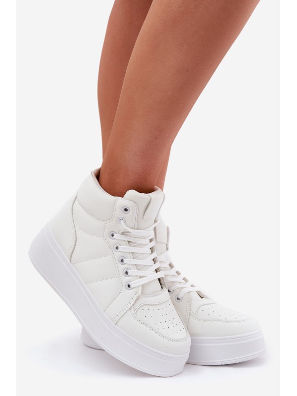 High women's sneakers on platform white Tillive