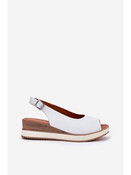 Leather Wedge Sandals Artiker 56C2317 White