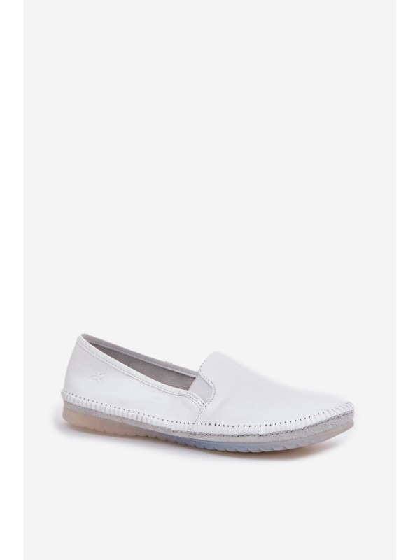 Leather Ballet Flats Maciejka T3512-11 White