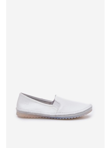 Leather Ballet Flats Maciejka T3512-11 White