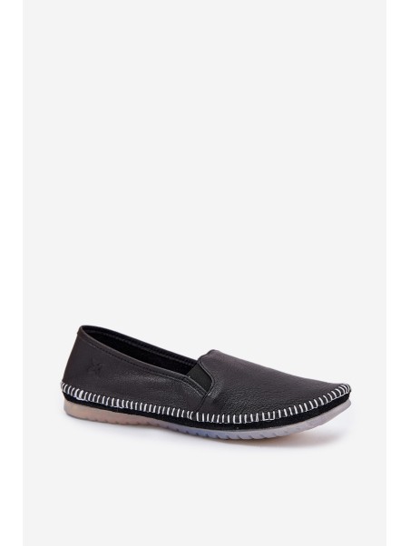 Leather Ballet Flats Maciejka T3512-71 Black