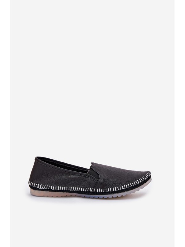 Leather Ballet Flats Maciejka T3512-71 Black