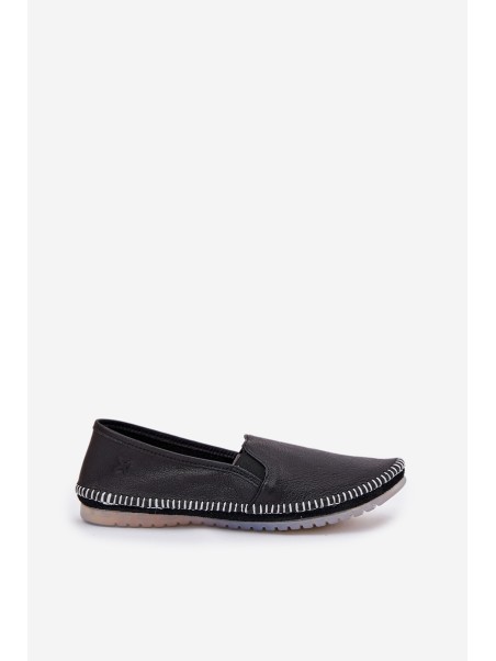 Leather Ballet Flats Maciejka T3512-71 Black