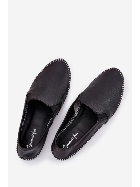 Leather Ballet Flats Maciejka T3512-71 Black
