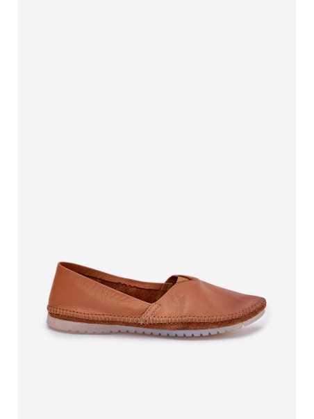Leather Ballet Flats Smooth Maciejka T1930-29 Brown