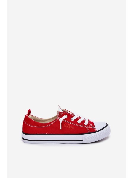Moteriški sportbačiai su medžiaginiu padu Lee Cooper LCW-25-02-3298L raudoni