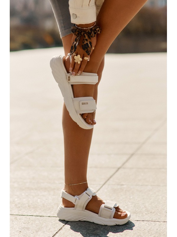 Women's Sport Sandals On Platform Big Star RR274A076 Beige