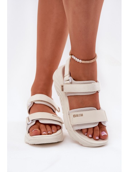 Women's Sport Sandals On Platform Big Star RR274A076 Beige