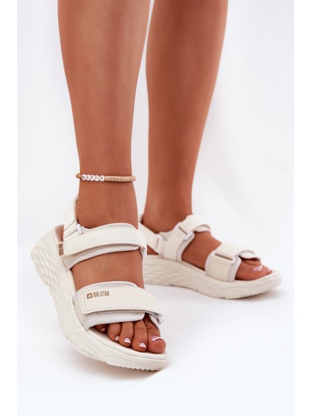 Women's Sport Sandals On Platform Big Star RR274A076 Beige