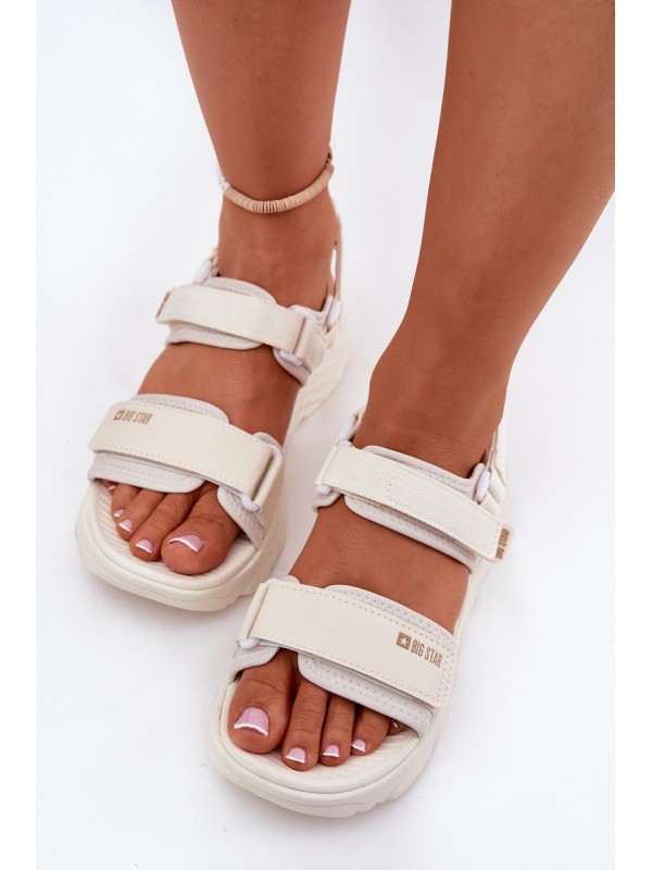 Women's Sport Sandals On Platform Big Star RR274A076 Beige