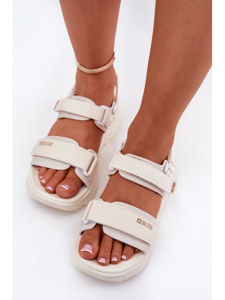 Women's Sport Sandals On Platform Big Star RR274A076 Beige