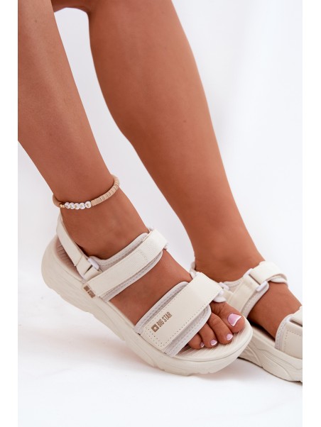 Women's Sport Sandals On Platform Big Star RR274A076 Beige