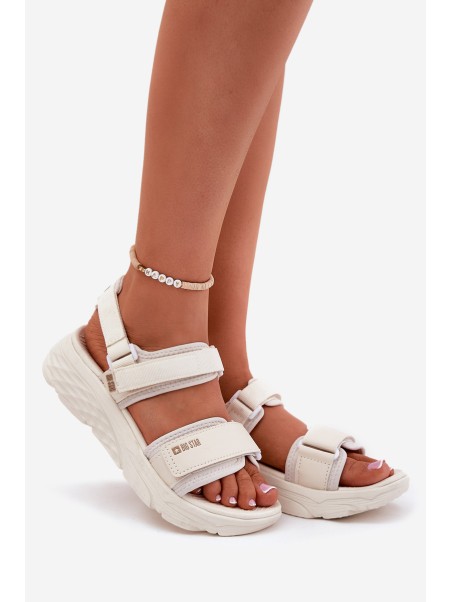 Women's Sport Sandals On Platform Big Star RR274A076 Beige