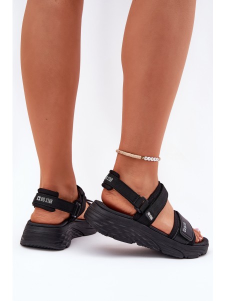 Sporty Sandals Women On Platform Big Star RR274A077 Black