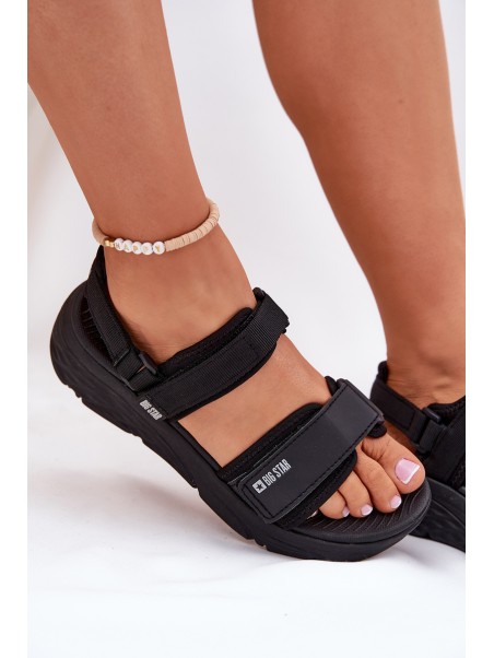Sporty Sandals Women On Platform Big Star RR274A077 Black