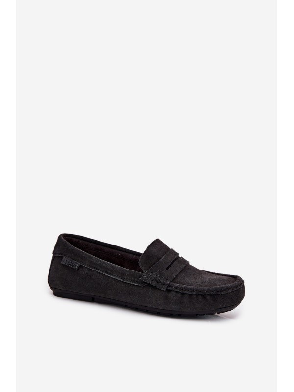 Women's Suede Loafers Big Star RR274948 Black