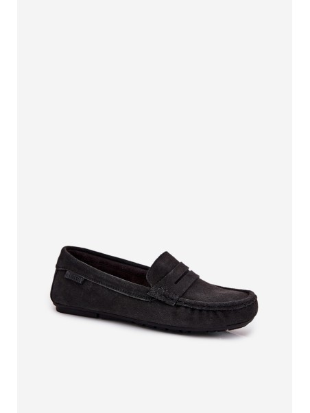 Women's Suede Loafers Big Star RR274948 Black