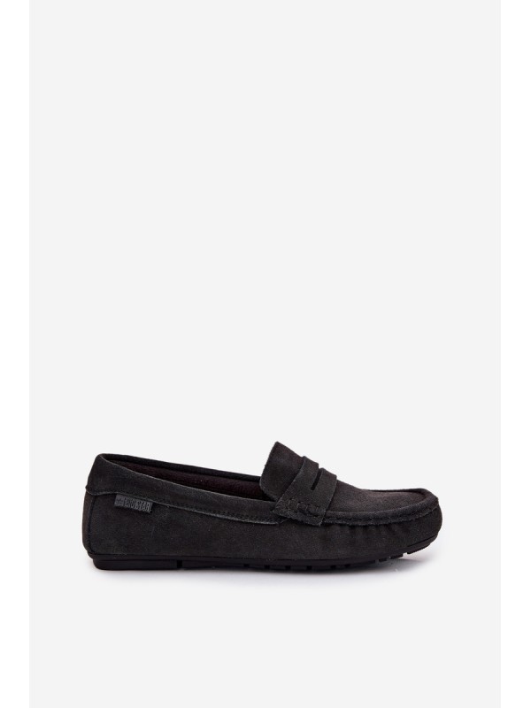 Women's Suede Loafers Big Star RR274948 Black
