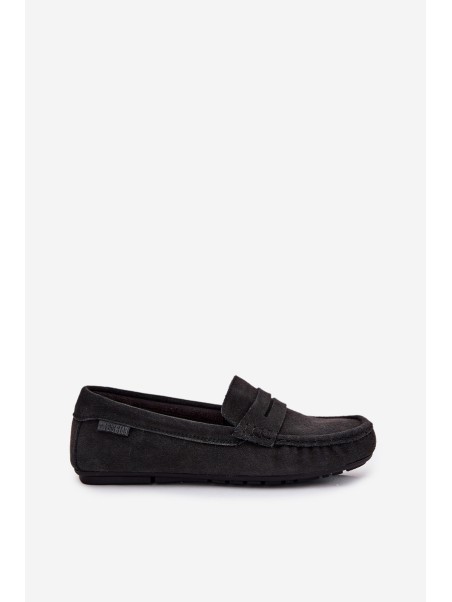Women's Suede Loafers Big Star RR274948 Black