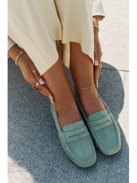 Ladies Suede Moccasins Big Star RR274945 Green