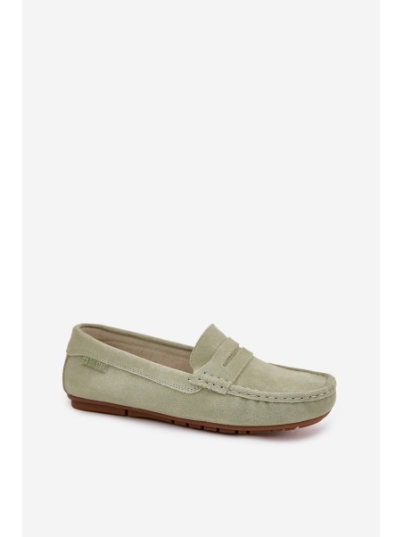 Ladies Suede Moccasins Big Star RR274945 Green