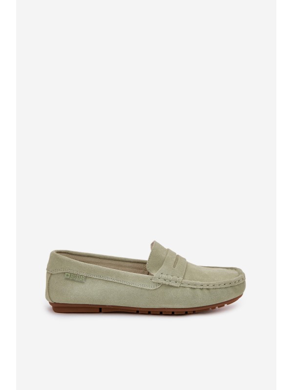 Ladies Suede Moccasins Big Star RR274945 Green