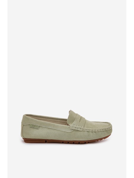 Ladies Suede Moccasins Big Star RR274945 Green