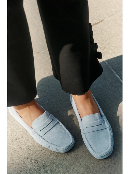Suede Women's Moccasins Big Star RR274943 Blue