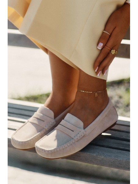 Suede Women's Loafers Big Star RR274947 Beige