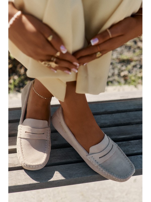 Suede Women's Loafers Big Star RR274947 Beige