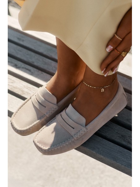 Suede Women's Loafers Big Star RR274947 Beige