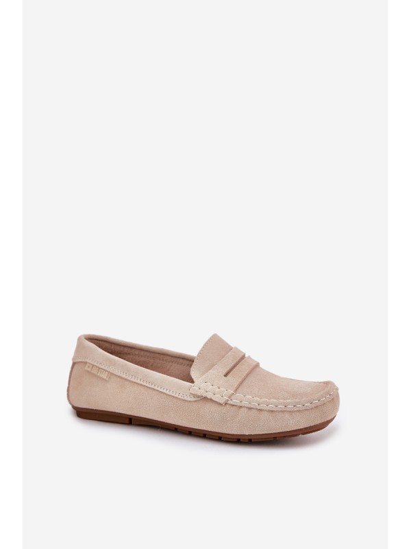 Suede Women's Loafers Big Star RR274947 Beige