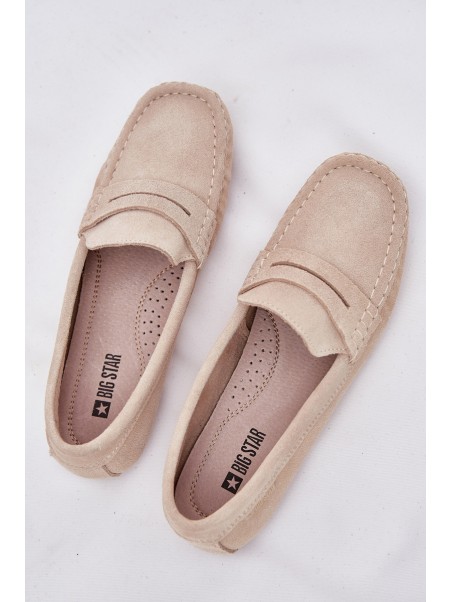 Suede Women's Loafers Big Star RR274947 Beige