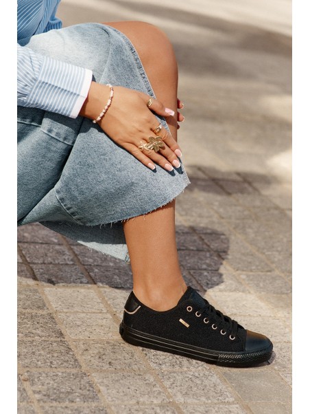 Ladies Fabric Sneakers Big Star RR274765 Black