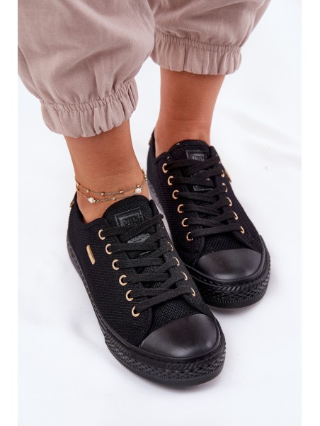 Ladies Fabric Sneakers Big Star RR274765 Black