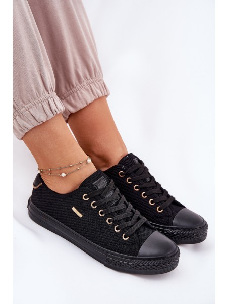 Ladies Fabric Sneakers Big Star RR274765 Black