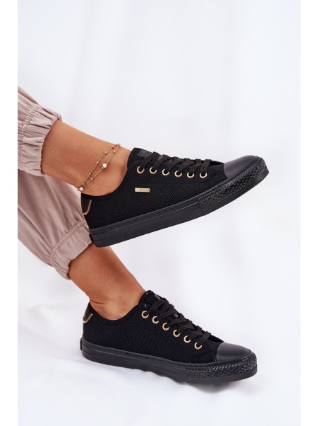 Ladies Fabric Sneakers Big Star RR274765 Black