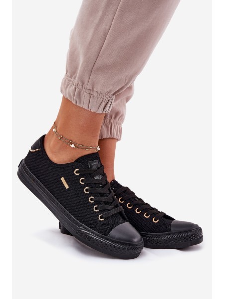 Ladies Fabric Sneakers Big Star RR274765 Black
