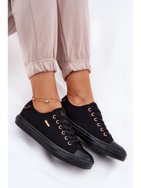 Ladies Fabric Sneakers Big Star RR274765 Black