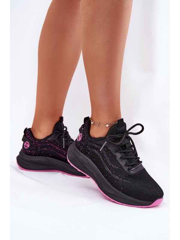Sportbačiai sportiniai bateliai moterims ant platformos Big Star RR274523 HI-POLY SYSTEM juodi