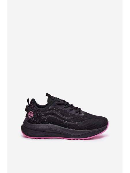 Sneakers Sports Shoes Women On Platform Big Star RR274523 HI-POLY SYSTEM Black